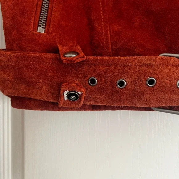 ☄️Blank NYC Women's Suede Moto Jacket - Rich Rust - Picture 5 of 5